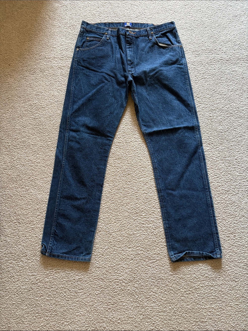 Wrangler Navy Straight-Leg Jeans